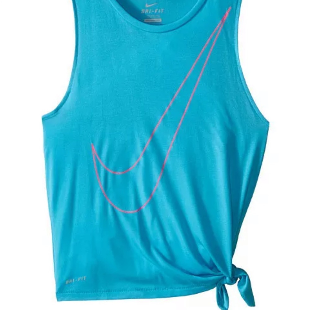 NWT Nike Kids Side Tie Top Blue Size Youth XL